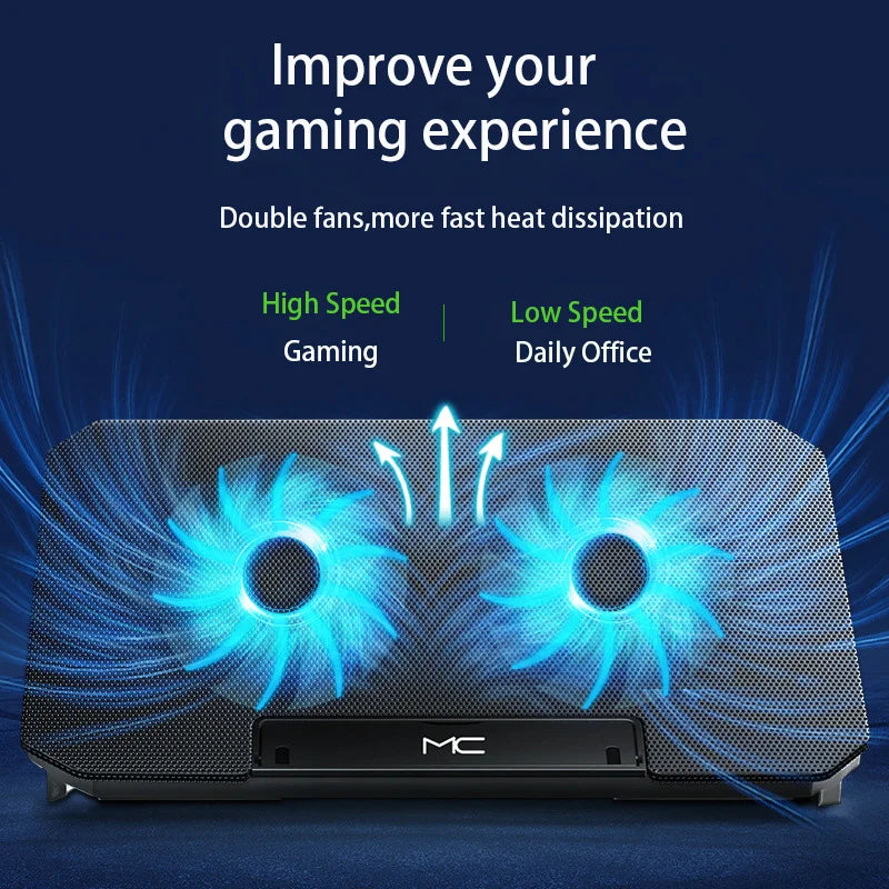 Gaming Laptop Cooler Large Size