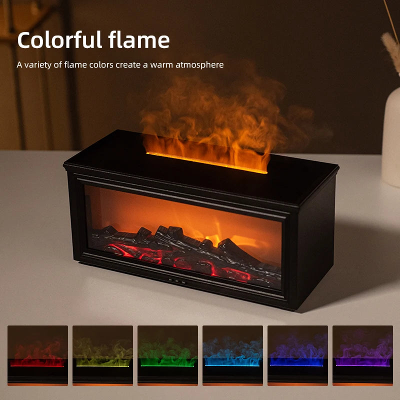 7 colors of essential oil fireplace diffuser mini