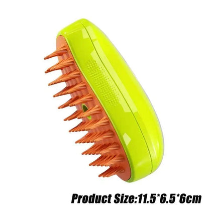Steamy Dog Brush Electric Spray Cat Hair