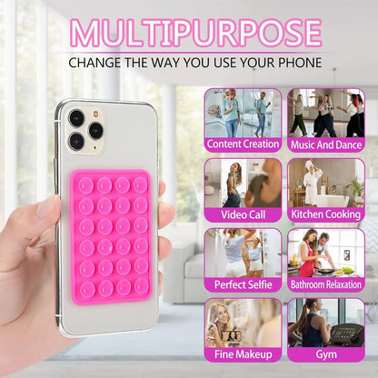 Silicone Suction Cup Phone Holder Mount Double-Sided