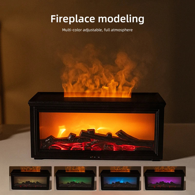 7 colors of essential oil fireplace diffuser mini
