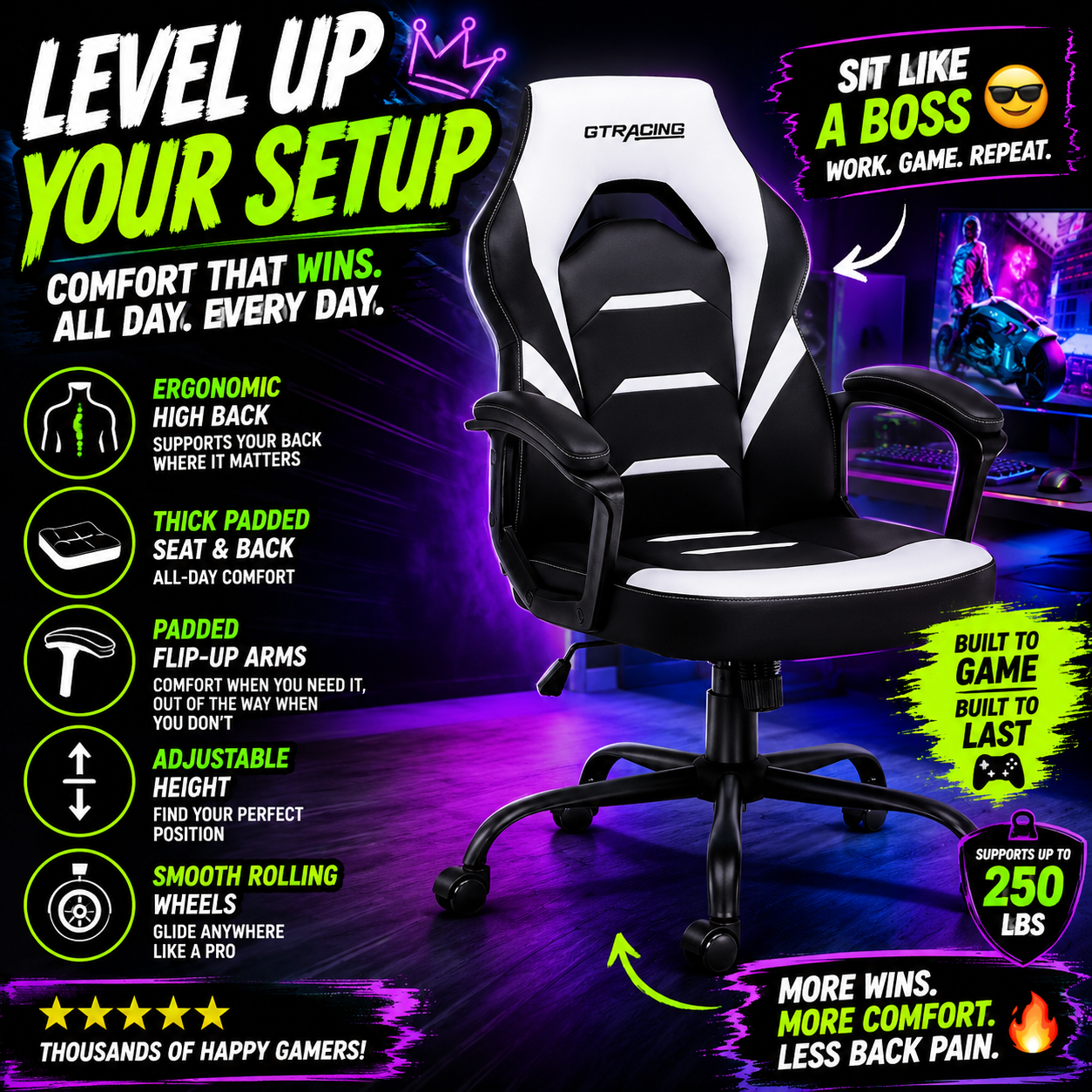 GTRacing Desk Chair