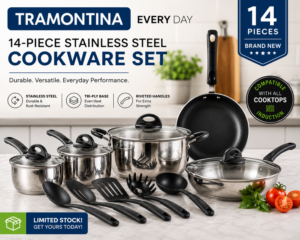 Tramontina Stainless Steel Cookware Set