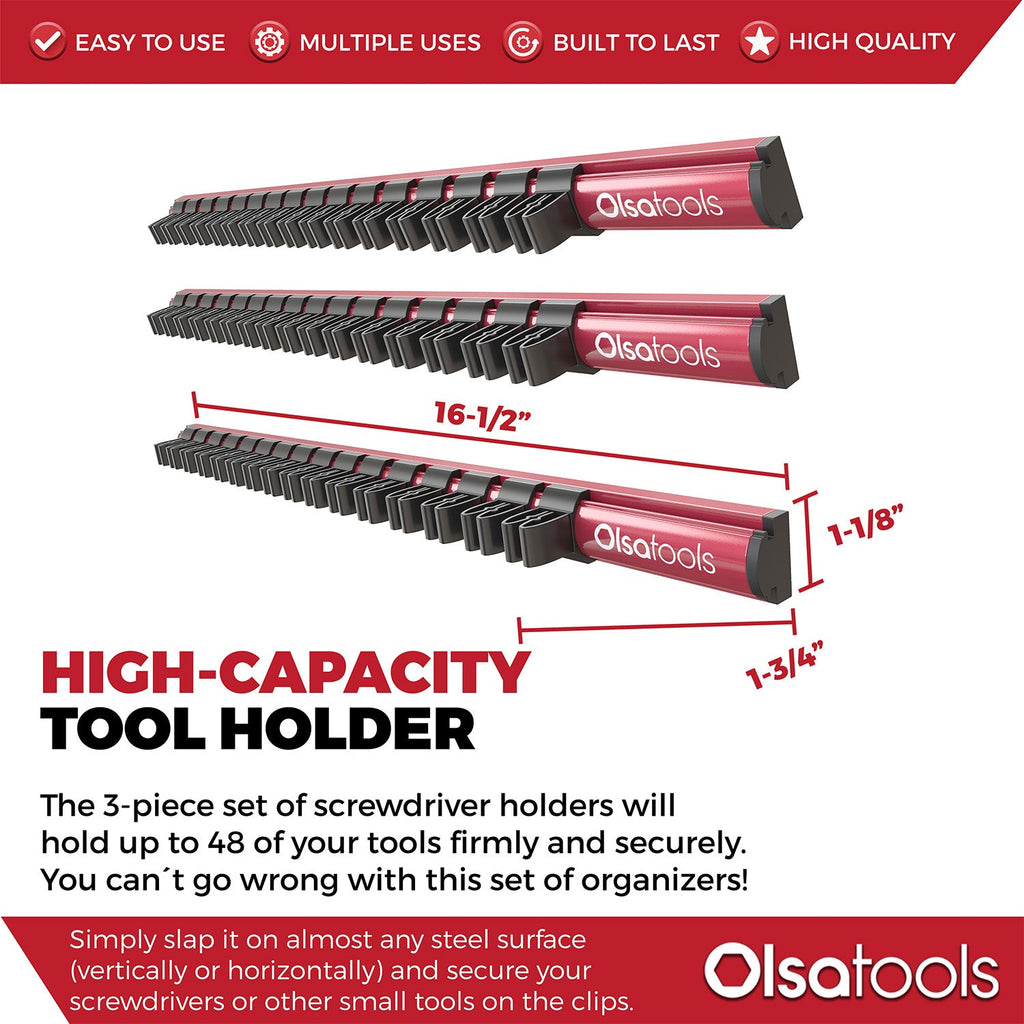 Magnetic Screwdriver Organizer